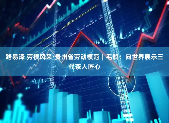 路易泽 劳模风采·贵州省劳动模范｜毛鹃：向世界展示三代茶人匠心