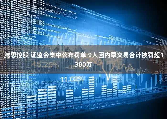 腾思控股 证监会集中公布罚单 9人因内幕交易合计被罚超1300万